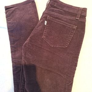 Brown Levis corduroy jeans